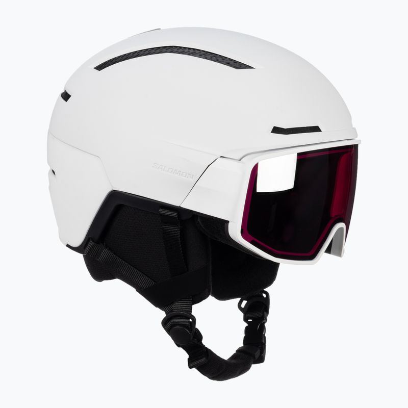 Ски каска Salomon Driver Pro Sigma бяла/черна бронзова