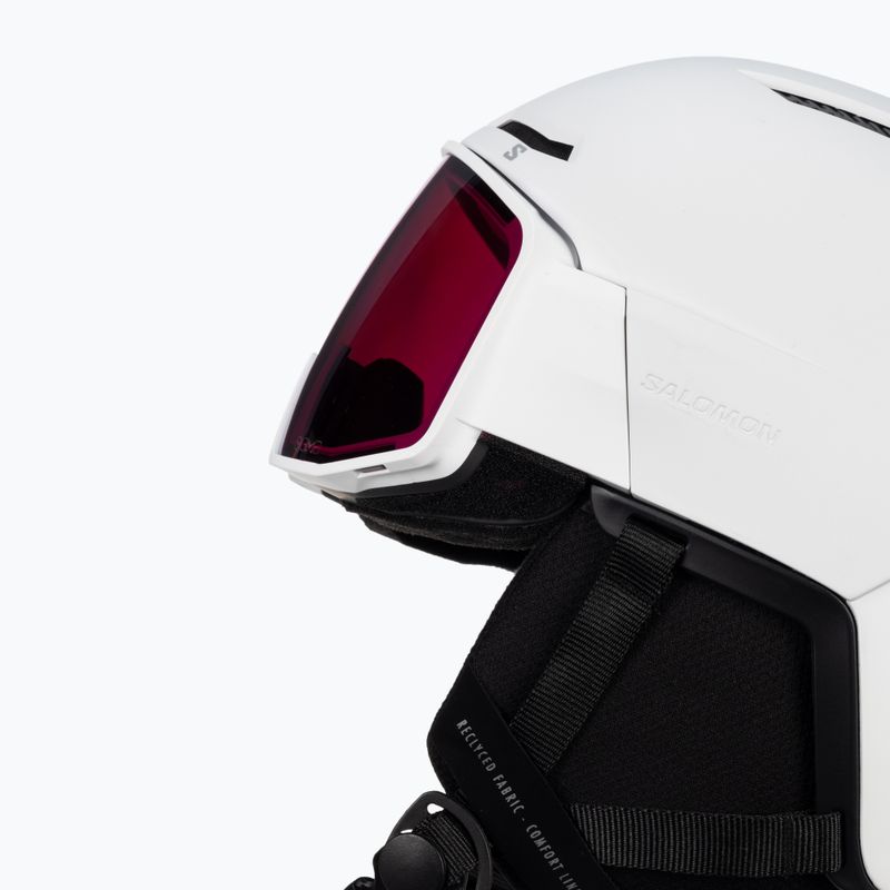 Ски каска Salomon Driver Pro Sigma бяла/черна бронзова 6