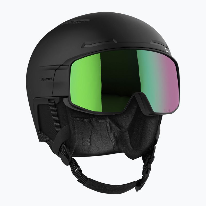 Ски каска Salomon Driver Pro Sigma black/emerald 10