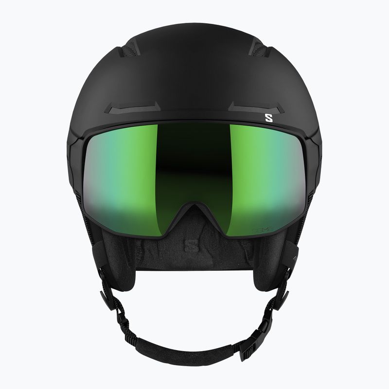 Ски каска Salomon Driver Pro Sigma black/emerald 14