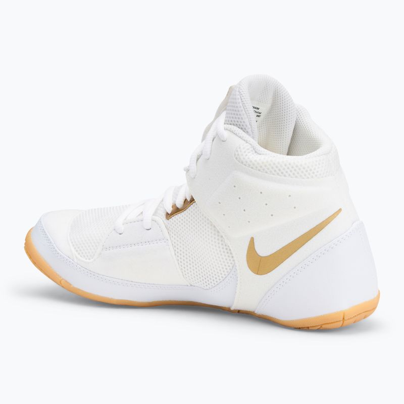Обувки за борба Nike Fury white/metallic gold 3