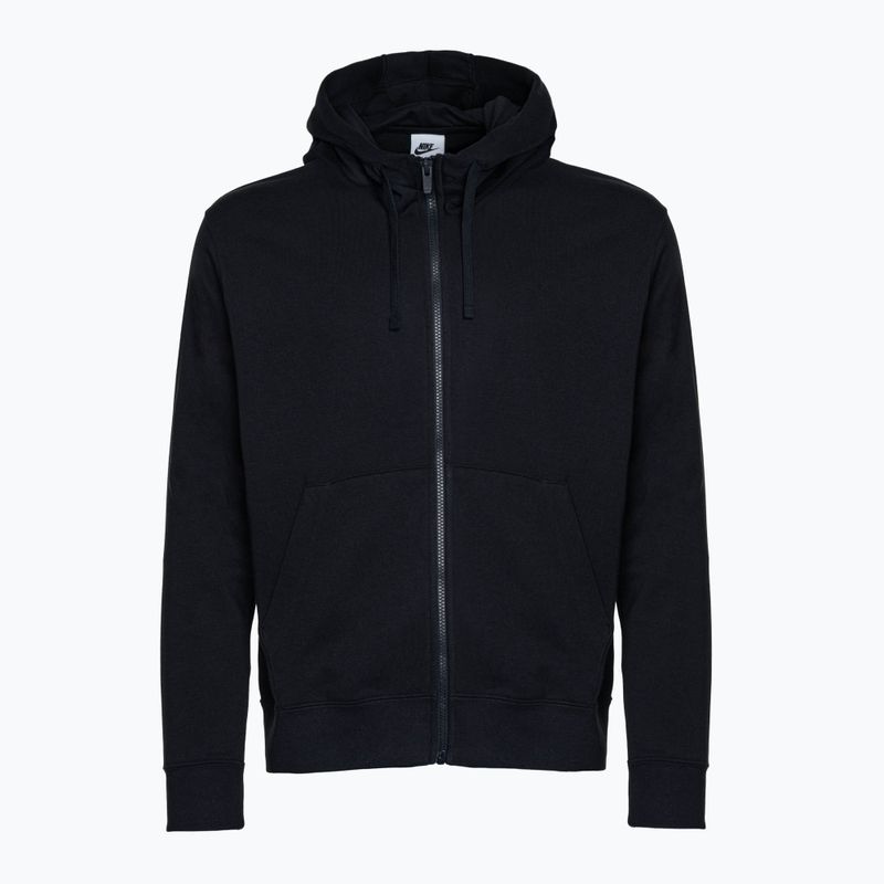 Мъжки суитшърт Nike Sportswear Club Hoodie FZ black/black/white