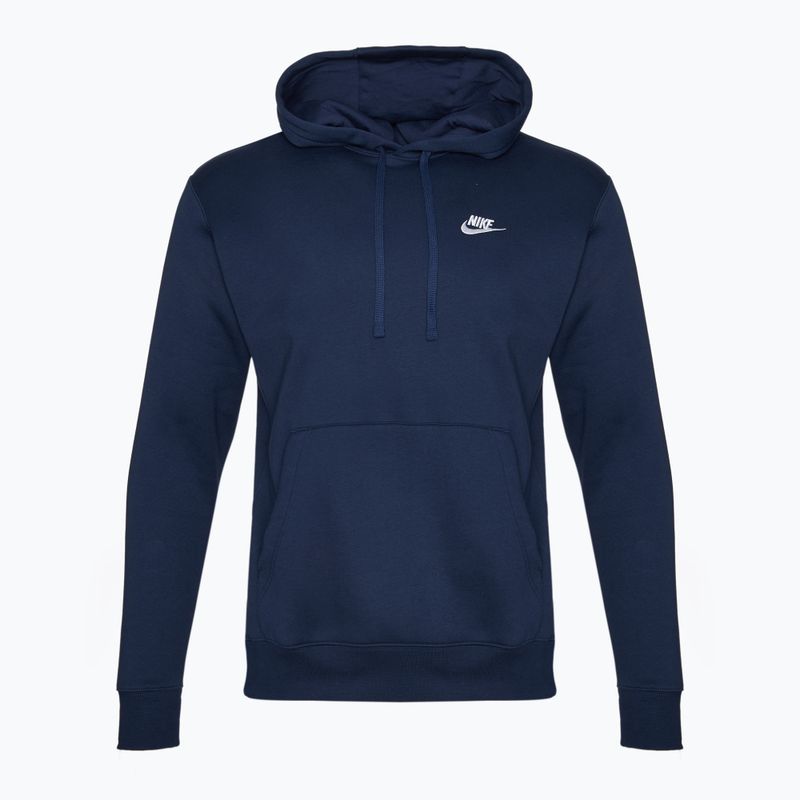 Мъжки суитшърт Nike Sportswear Club Fleece Hoodie midnight navy/midnight navy/white