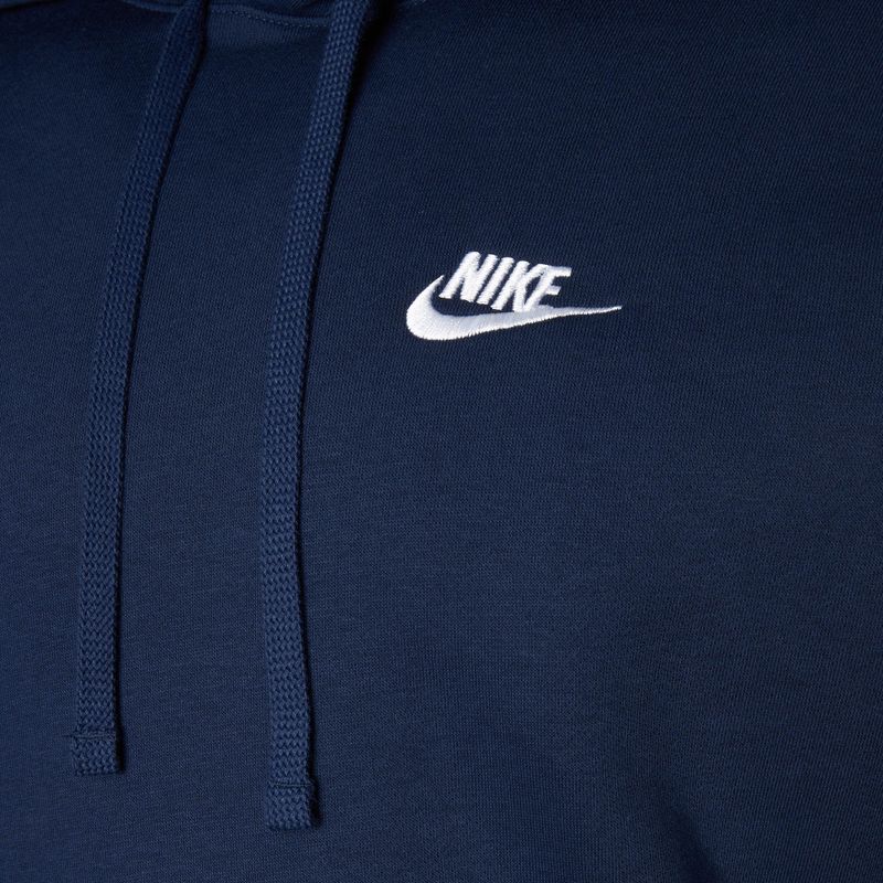 Мъжки суитшърт Nike Sportswear Club Fleece Hoodie midnight navy/midnight navy/white 3