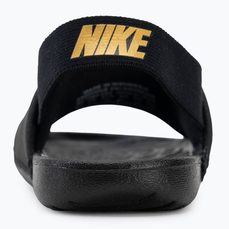 Детски чехли Nike Kawa black/metallic gold 6