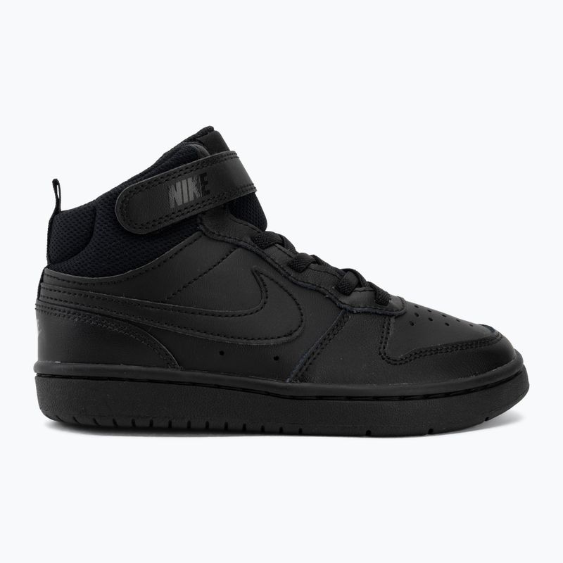 Детски обувки Nike Court Borough Mid 2 black/black/black 2