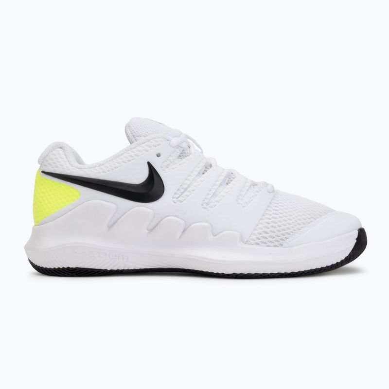 Детски тенис обувки Nike Court Vapor X Jr white/volt/black 2