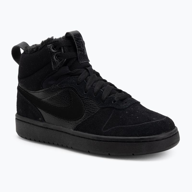 Детски обувки Nike Court Borough Mid 2 black/black/black