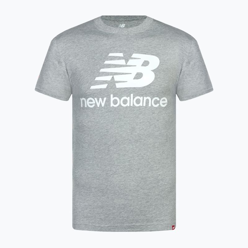 Мъжка тениска New Balance Essentials Stacked Logo grey