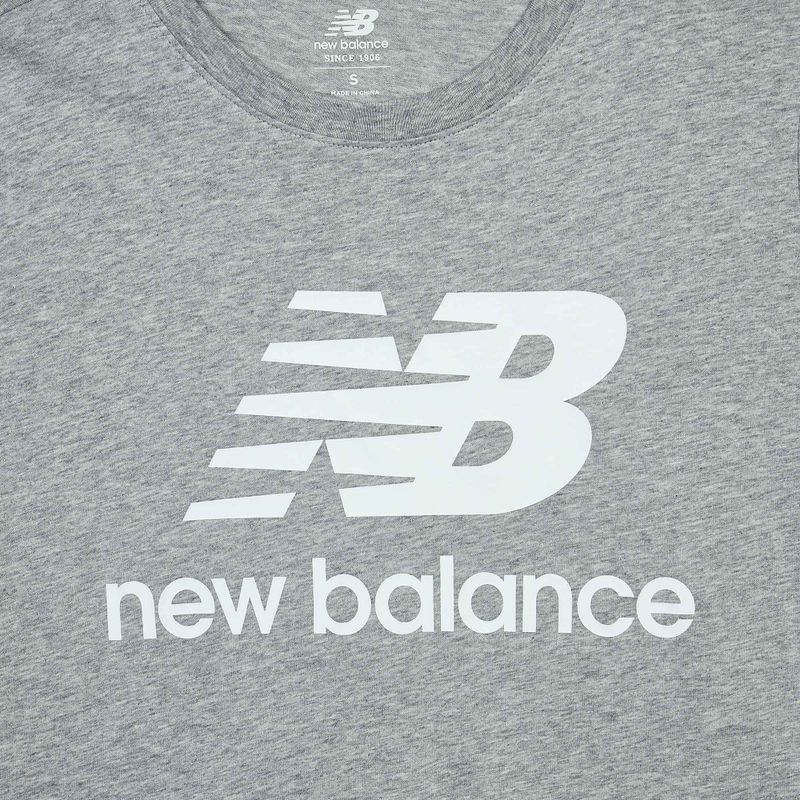 Мъжка тениска New Balance Essentials Stacked Logo grey 3