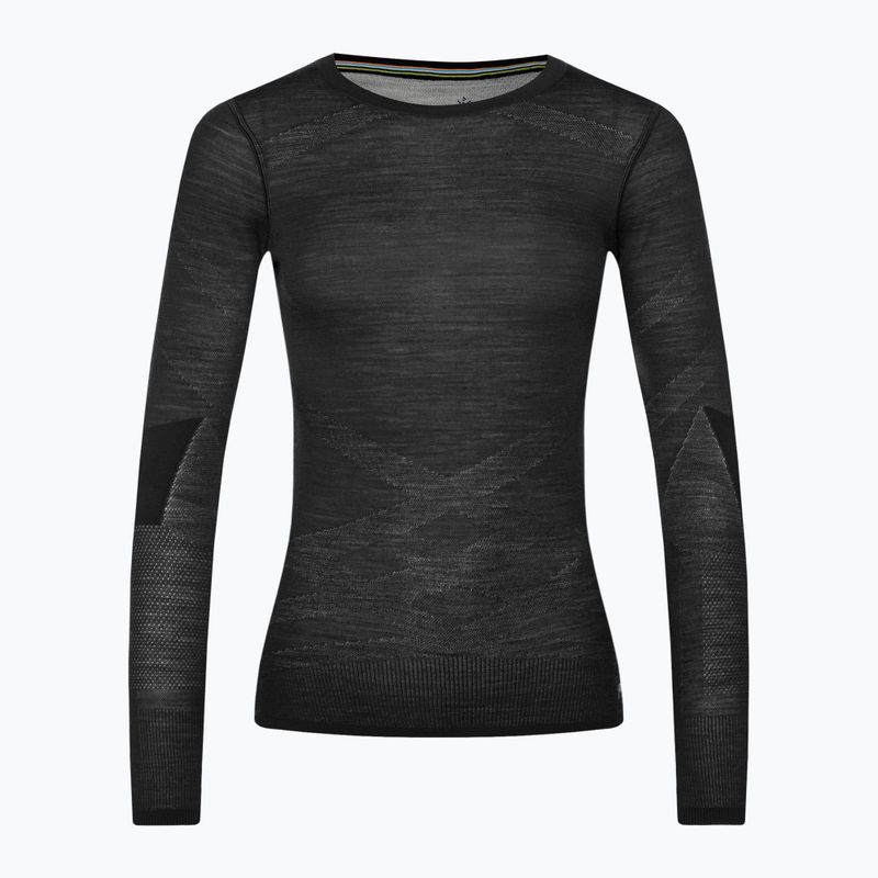 Дамска термоактивна блуза Smartwool Intraknit Merino 200 Crew black/white