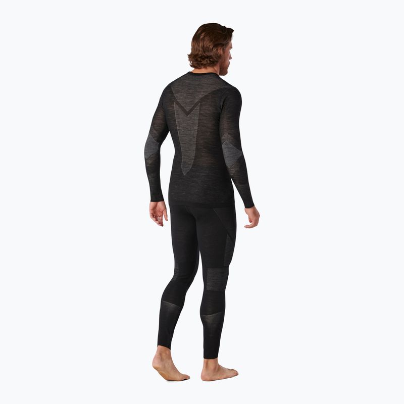 Мъжка термоактивна блуза Smartwool Intraknit Merino 200 Crew black/white 6