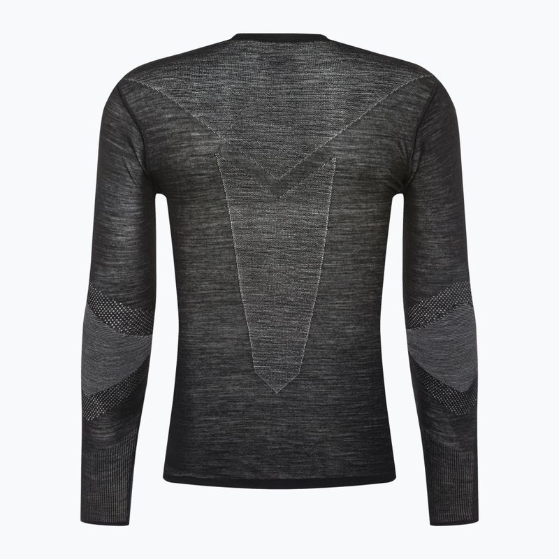 Мъжка термоактивна блуза Smartwool Intraknit Merino 200 Crew black/white 2