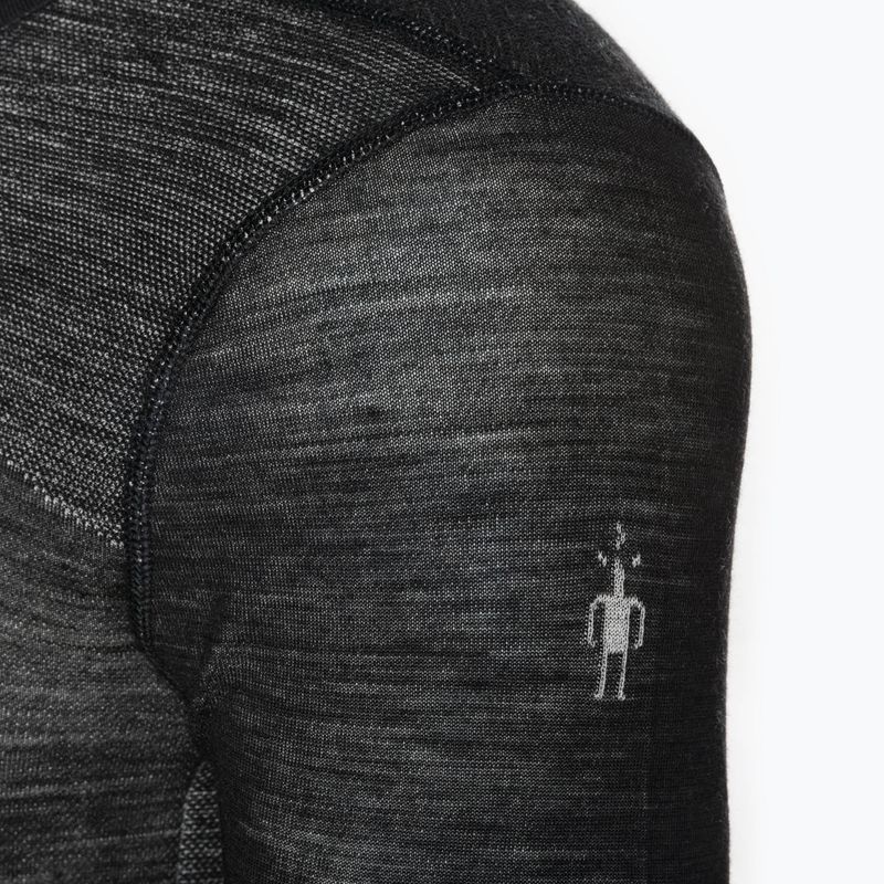 Мъжка термоактивна блуза Smartwool Intraknit Merino 200 Crew black/white 3