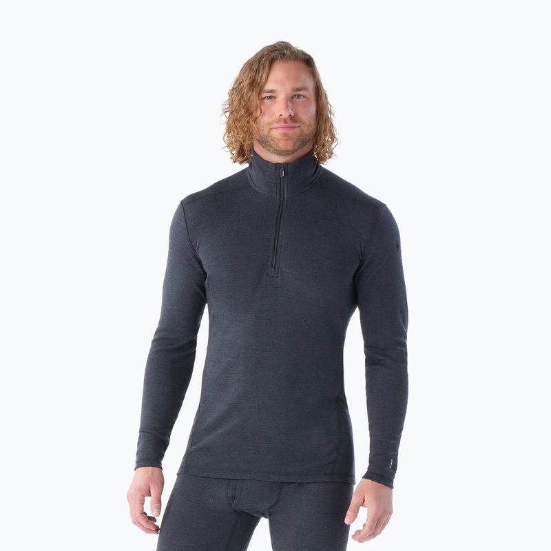 Мъжки термо суитшърт Smartwool Merino 250 Baselayer 1/4 Zip Boxed charcoal heather