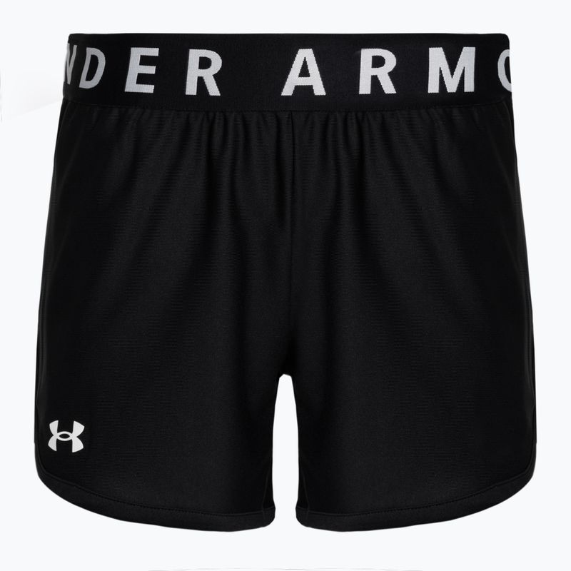Under Armour Play Up 5 In дамски шорти за тренировка черно/черно/бяло 5