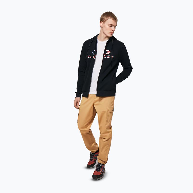 Мъжки потник Oakley Bark 2.0 Hoodie FZ black/american flag 5