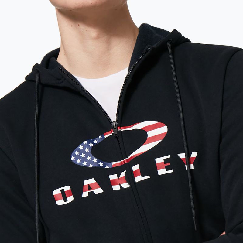 Мъжки потник Oakley Bark 2.0 Hoodie FZ black/american flag 6