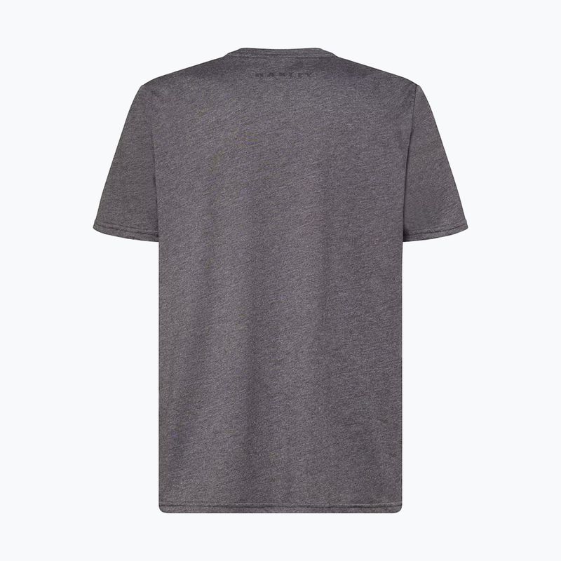 Мъжка тениска Oakley Bark Ellipse Tee тъмно сиво hthr/черно 2