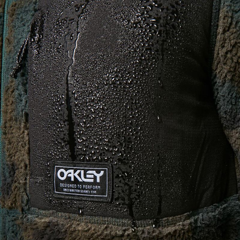 Oakley Mountain Fire Sherpa мъжки суитшърт за сноуборд зелен FOA403426 7