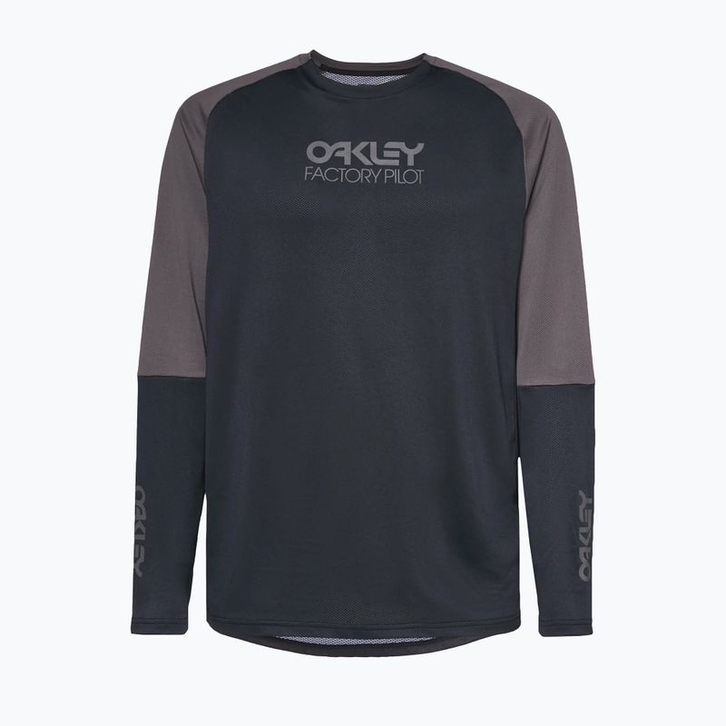 Oakley Factory Pilot Mtb LS II мъжко колоездачно трико черно/сиво FOA404497 5