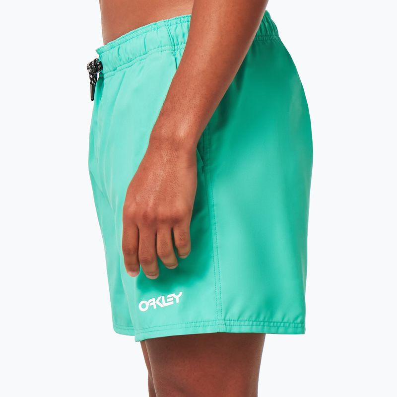 Oakley Beach Volley 16" зелени мъжки къси панталони за плуване FOA4043107GR 6