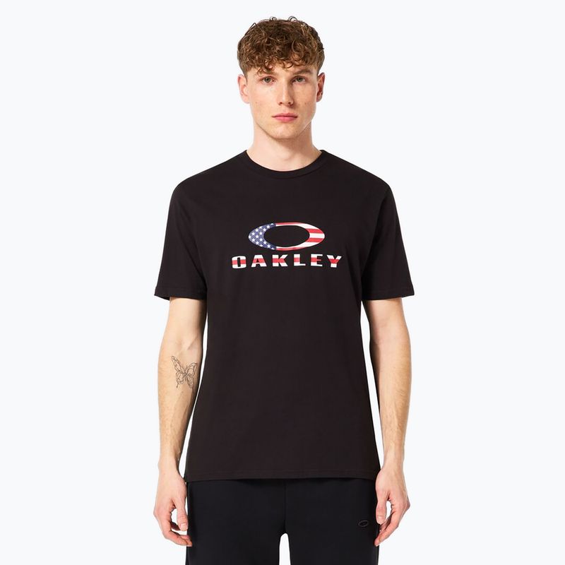 Мъжка тениска Oakley O Bark 2.0 black/american flag
