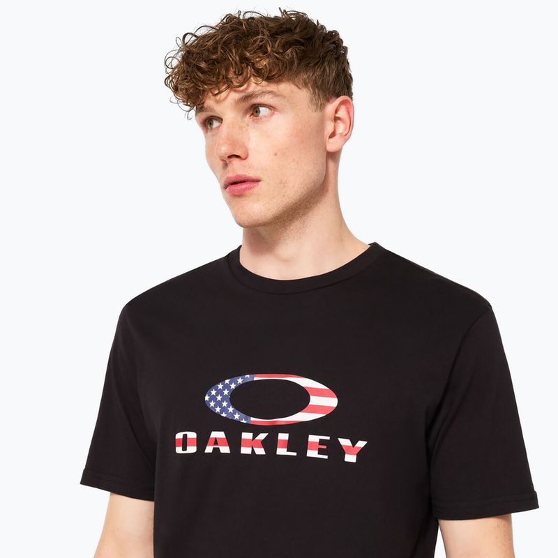 Мъжка тениска Oakley O Bark 2.0 black/american flag 5