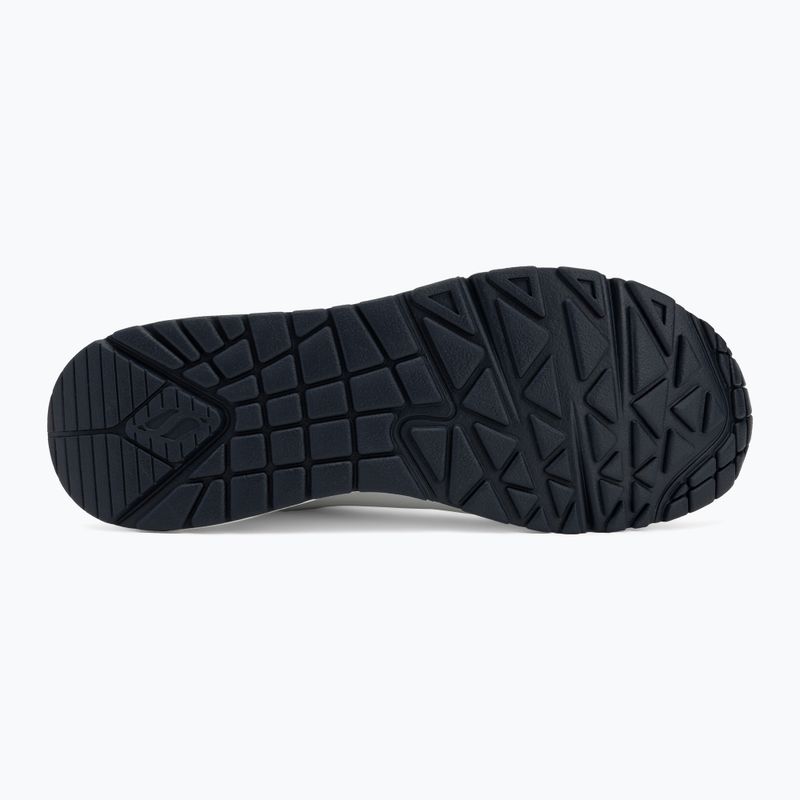 Дамски обувки SKECHERS Uno Stand On Air white durabuck/navy/red trim/mesh 4