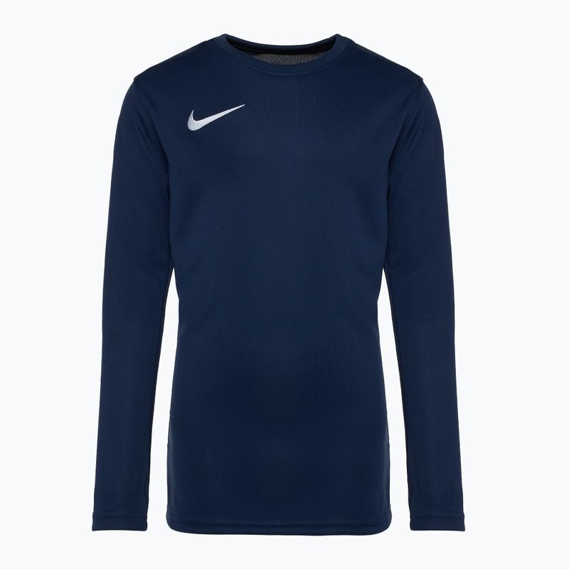 Детска футболна фланелка  с дълъг ръкав Nike Dri-Fit Park VII midnight navy/white