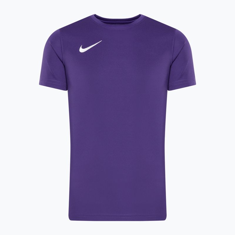 Детска футболна фланелка Nike Dri-FIT Park VII Jr, лилаво/бяло