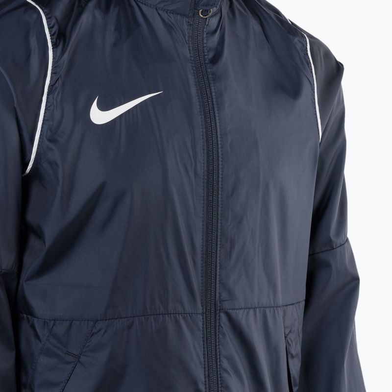 Детско футболно яке Nike Park 20 Rain Jacket обсидиан/бяло/бяло 3