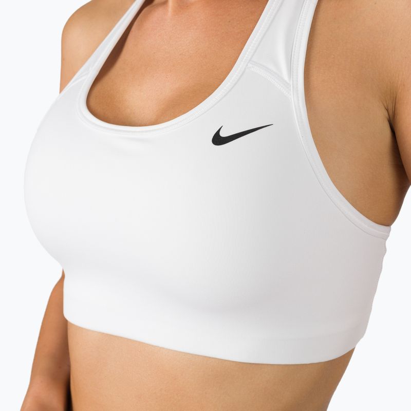 Nike Dri-FIT Swoosh фитнес сутиен бял BV3630-100 4