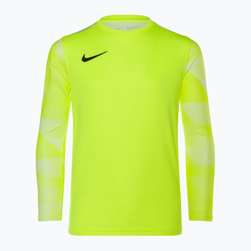 Детска вратарска фланелка Nike Dri-FIT Park IV волтаж/бяло/черно