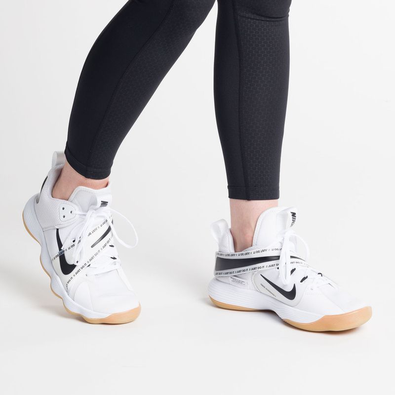 Nike React Hyperset обувки за волейбол бяло/черно/гума светлокафяво 2