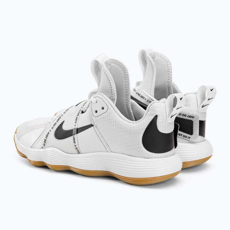 Nike React Hyperset обувки за волейбол бяло/черно/гума светлокафяво 6