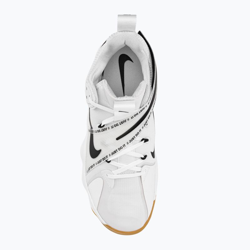 Nike React Hyperset обувки за волейбол бяло/черно/гума светлокафяво 9