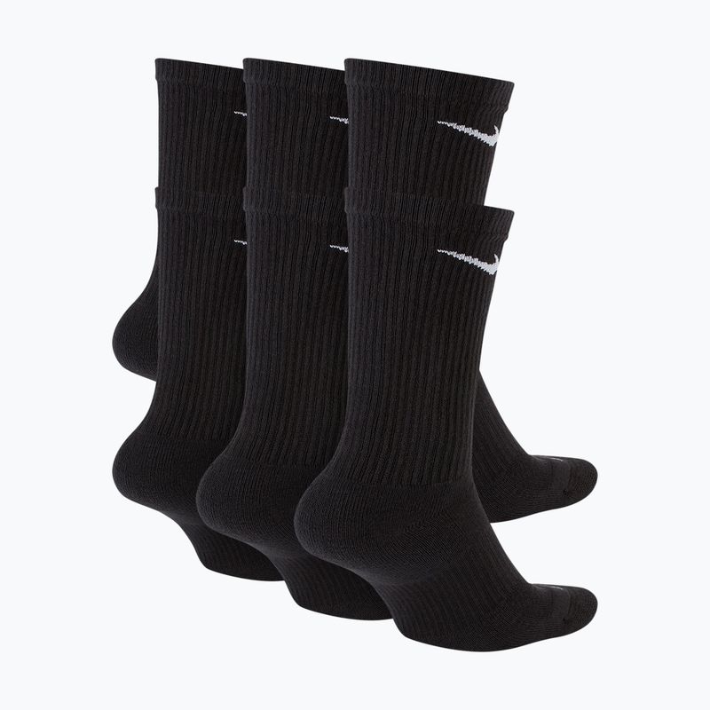 Мъжки чорапи Nike Everyday Plus Cushioned Crew 6 pairs black/white 2
