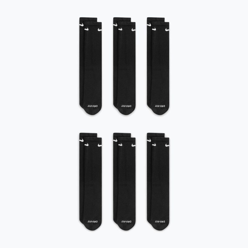 Мъжки чорапи Nike Everyday Plus Cushioned Crew 6 pairs black/white 3