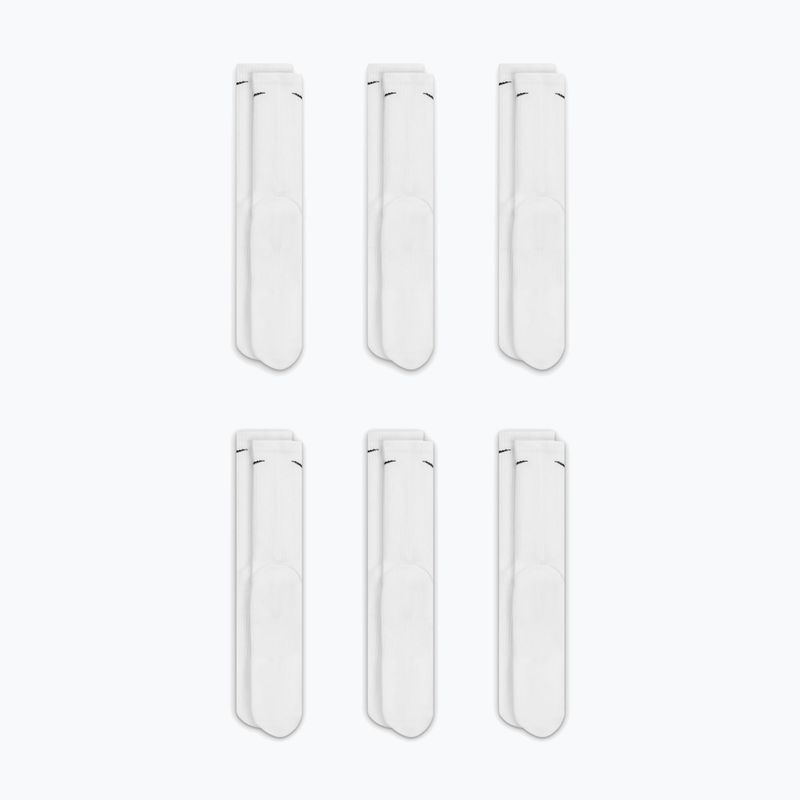 Мъжки чорапи Nike Everyday Plus Cushioned Crew 6 pairs white/black 4