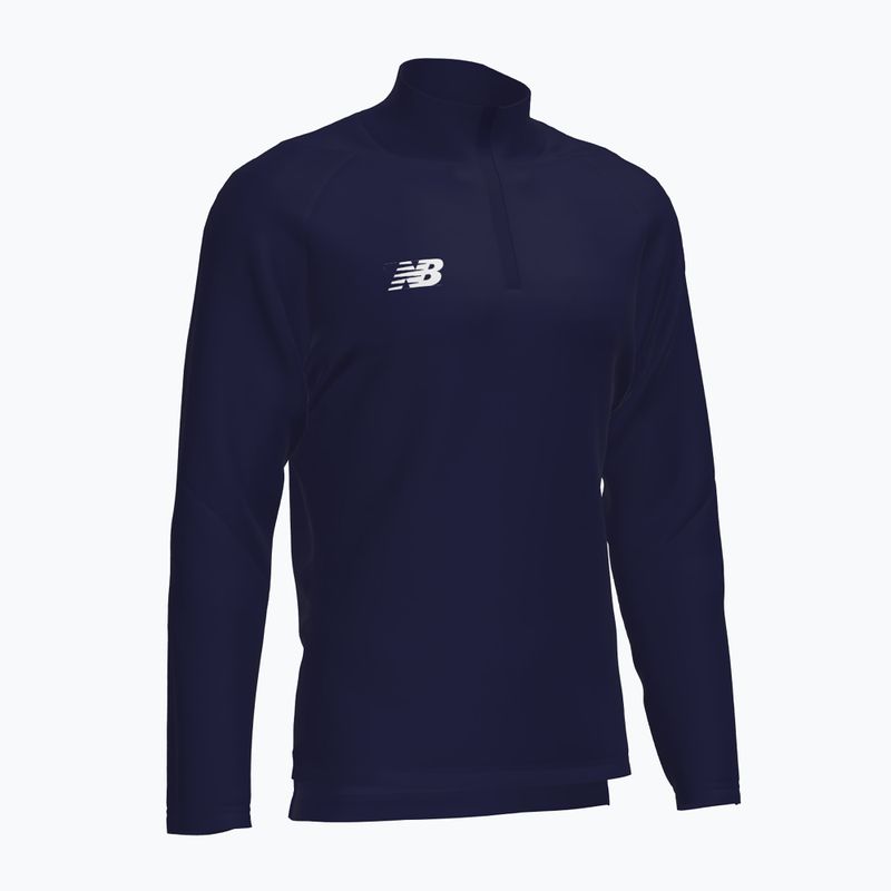 Детски футболен суитшърт New Balance Training 1/4 Zip Плетено тъмносиньо NBEJT9035