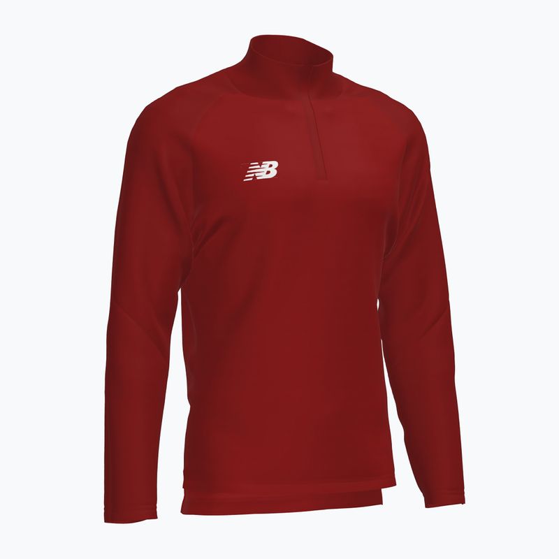 Детски футболен суитшърт New Balance Training 1/4 Zip Плетено бордо NBEJT9035