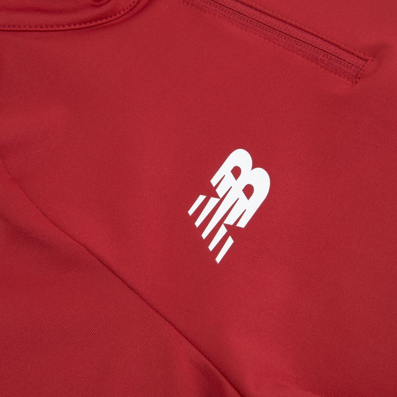 Детски футболен суитшърт New Balance Training 1/4 Zip Плетено бордо NBEJT9035 3
