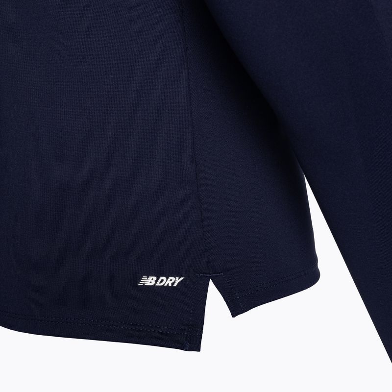 Мъжки футболен суитшърт New Balance Training 1/4 Zip Плетено тъмносиньо NBEMT9035 4