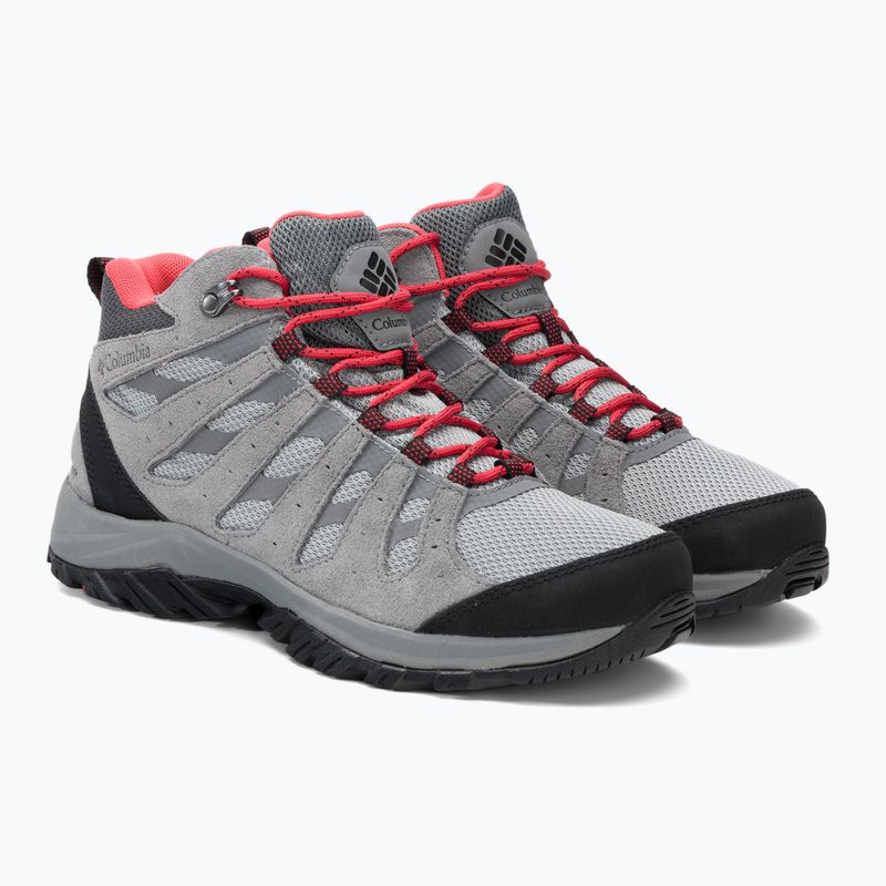 Дамски ботуши за трекинг Columbia Redmond III Mid Wp steam/red coral 4