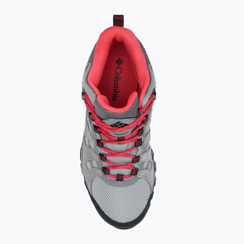 Дамски ботуши за трекинг Columbia Redmond III Mid Wp steam/red coral 6