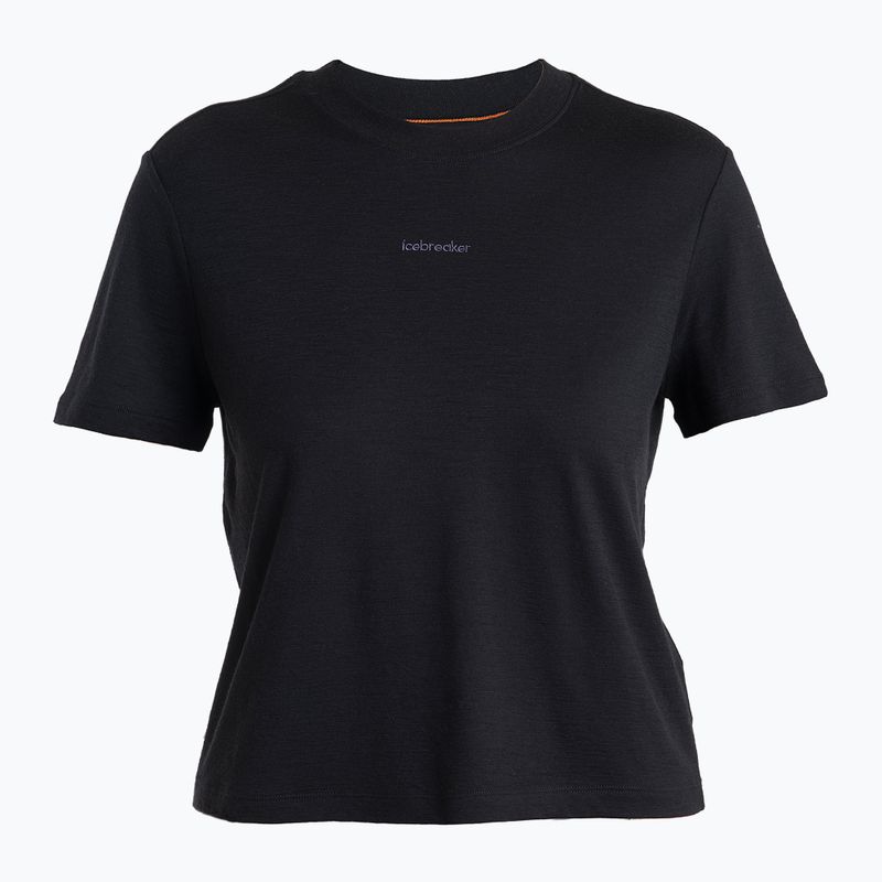 Дамска тениска за трекинг Icebreaker Merino 150 Tech Lite III SS Crop Tee black 6
