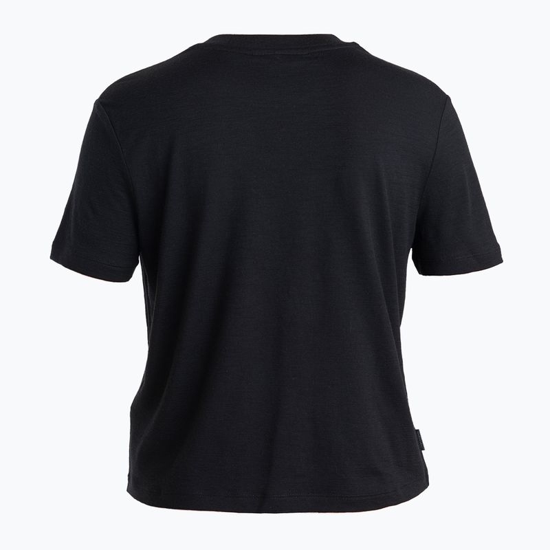 Дамска тениска за трекинг Icebreaker Merino 150 Tech Lite III SS Crop Tee black 7