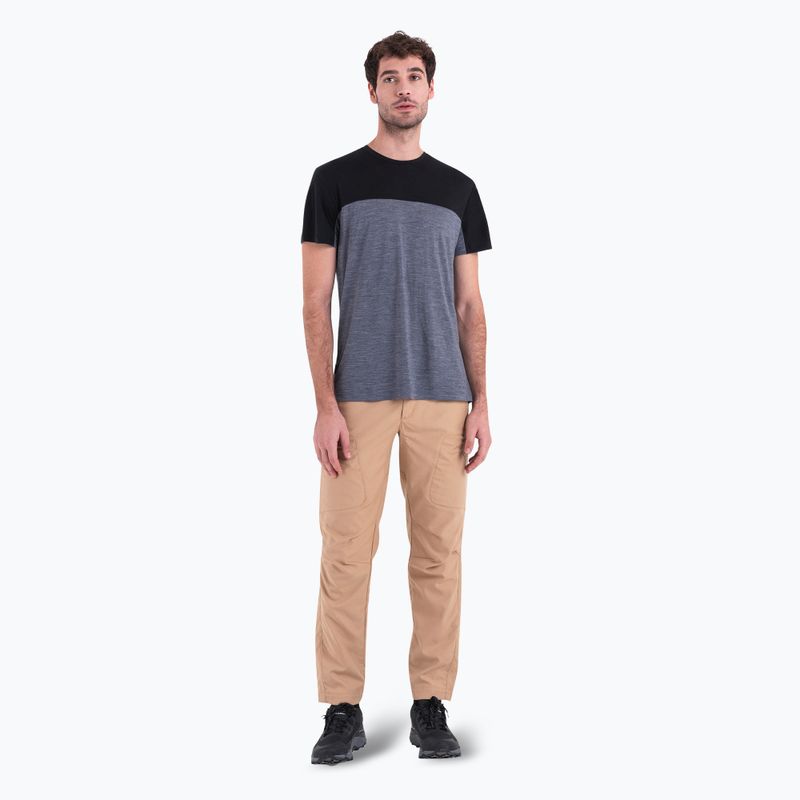 Мъжка тениска за трекинг Icebreaker Merino Cool-Lite Sphere III SS Tee Colour Block graphite hthr 3
