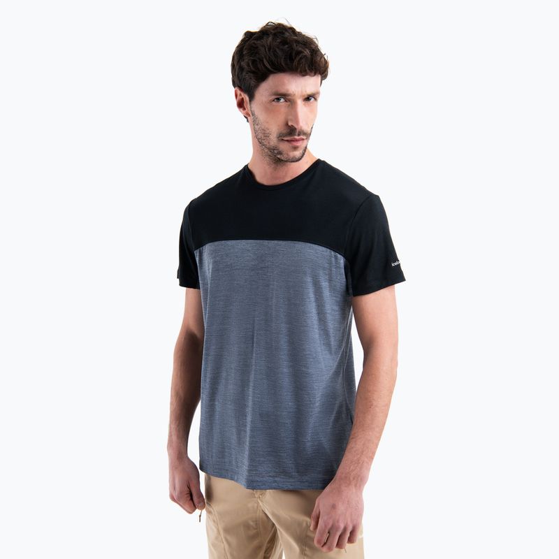Мъжка тениска за трекинг Icebreaker Merino Cool-Lite Sphere III SS Tee Colour Block graphite hthr 5